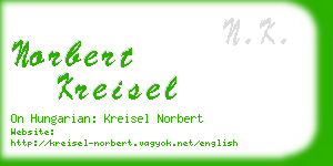 norbert kreisel business card